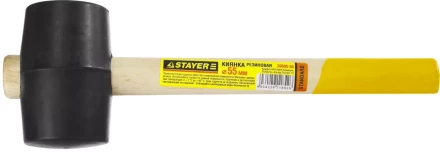 Киянка STAYER резиновая, с деревянной рукояткой, 0,34кг 20505-55 купить в Нижневартовске