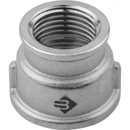 Муфта ЗУБР "ЭКСПЕРТ" переходная, никелированная латунь, 1/2"-3/4" 51292-1/2-3/4 купить в Нижневартовске