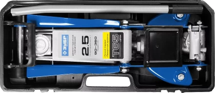 Домкрат гидравлический подкатной T65, 2,5т, 90-360мм, в кейсе, ЗУБР Профессионал 43057-2.5-K 43057-2.5-K купить в Нижневартовске