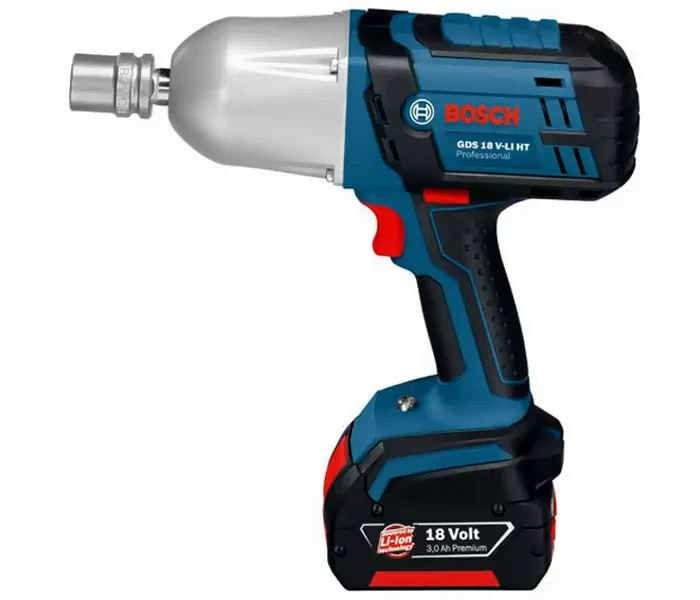 Гайковерт аккумуляторный ударный BOSCH GDS 18 V-Li HT 2х4 Ач в кейсе купить в Нижневартовске