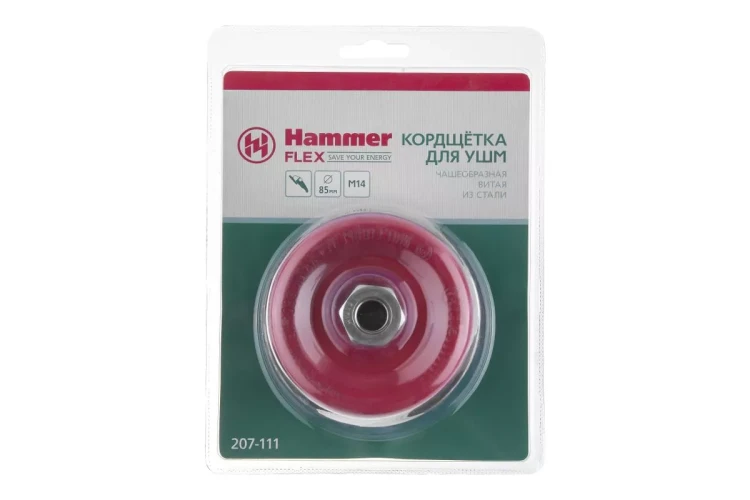 Кордщетка HAMMER чаша 85мм для УШМ витая сталь (207-111) купить в Нижневартовске