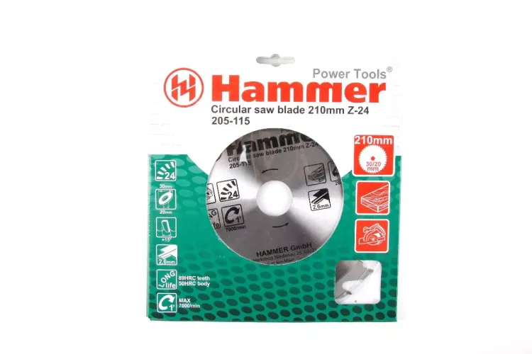 Диск пильный твердосплавный HAMMER Ф210х30мм 24зуб. купить в Нижневартовске
