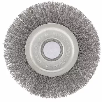 Щетка для УШМ 125 мм посадка 22,2 мм плоская витая проволока  СИБРТЕХ 746567 купить в Нижневартовске