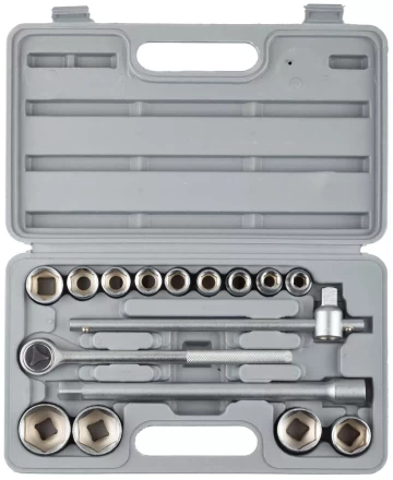 Набор STAYER Автомобильный инструмент "STANDARD" хромированное покрытие, 16 предметов 27583-H16 купить в Нижневартовске