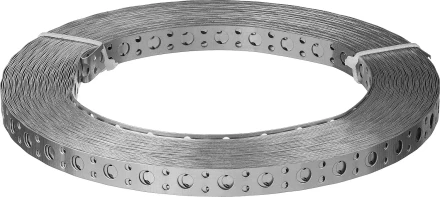 ЗУБР ПВЛ, 20 x 0.5 мм, 25 м, цинк, перфорированная вентиляционная лента прямая (310247-20-05) купить в Нижневартовске