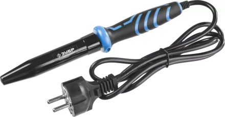 Паяльник ЗУБР &quot;ПРОФЕССИОНАЛ&quot; с двухкомпонентной рукояткой, с защитным колпачком, керамическим нагревательным элементом, 60Вт, конус 55413-60 купить в Нижневартовске