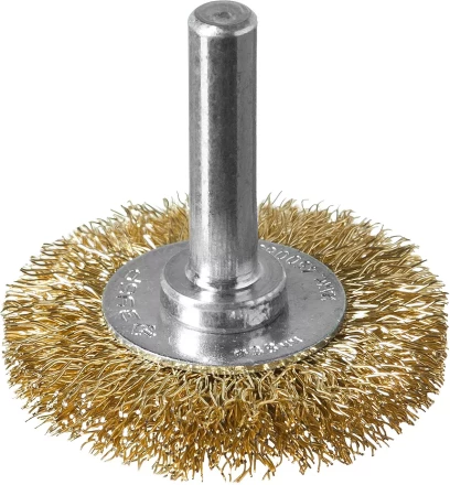 ЗУБР "ПРОФЕССИОНАЛ". Щетка дисковая для дрели, витая латунированная стальная проволока 0,3мм, 38мм 3520-038_z02 купить в Нижневартовске