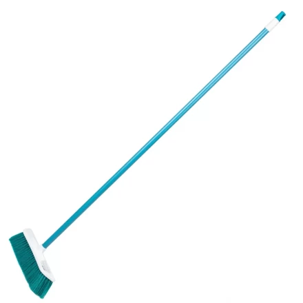 Щетка пластмассовая для подметания пола, 27 см, c черенком, 120 см, бирюзовая щетина, Home Palisad 935445 купить в Нижневартовске