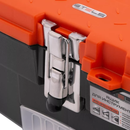 Ящик для инструмента с мет. замками 16", 410х210x175 мм Россия Stels 90746 купить в Нижневартовске