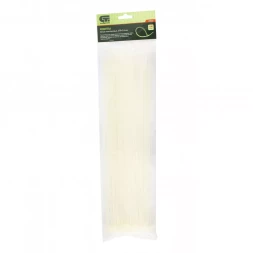 Хомуты 370х3,6 мм пластиковые белые 100 штук СИБРТЕХ 45533