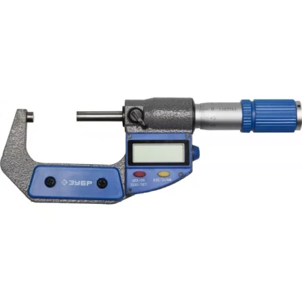Микрометр ЗУБР "ЭКСПЕРТ" гладкий цифровой, МКЦ 50, диапазон 25-50мм, шаг измерения 0,001мм 34482-50 купить в Нижневартовске