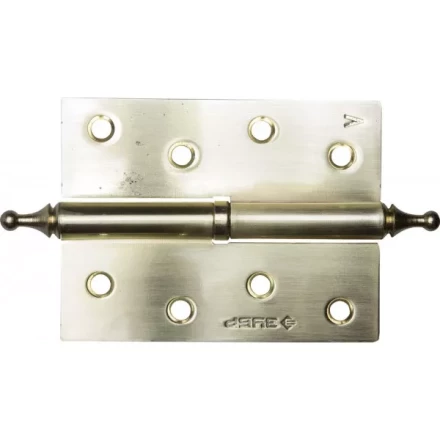 Петля дверная разъемная ЗУБР "ЭКСПЕРТ", 1 подшипник, цвет мат. латунь (SB), левая, с крепежом, 100х75х2,5мм,2шт 37605-100-3L купить в Нижневартовске