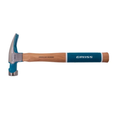 Молоток-гвоздодер,560 г Gross 10419, угол 75, магнит, обрезиненная рукоятка AMERICAN HICKORY купить в Нижневартовске
