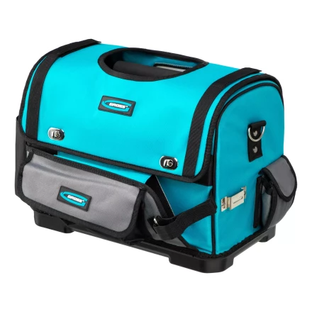 Переноска для инструмента Gross 90274, 400х225х300мм, пластиковое дно, наплечный ремень купить в Нижневартовске