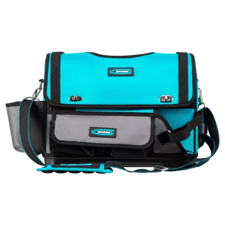 Переноска для инструмента Gross 90274, 400х225х300мм, пластиковое дно, наплечный ремень купить в Нижневартовске