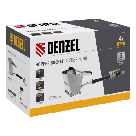 Хоппер-ковш Denzel 57438 HB1, 4 л, 350 л/мин 57438 купить в Нижневартовске