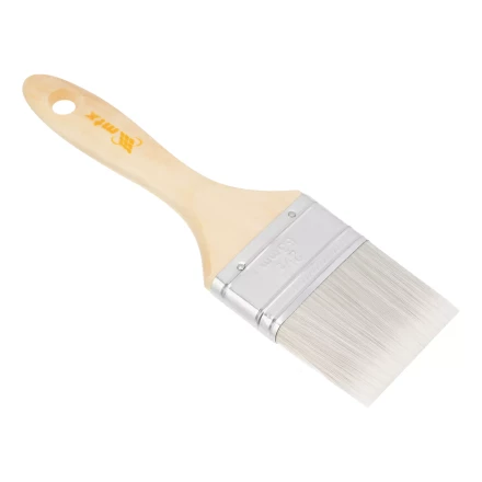Кисть плоская для лаков "Евро" 2.5", искусственная щетина, деревянная ручка MTX 83088 купить в Нижневартовске
