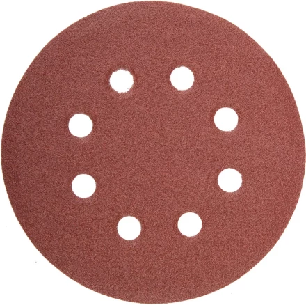 Круг шлифовальный универсальный STAYER "MASTER" из абразивной бумаги на велкро основе, 8 отверстий, Р80, 115мм, 5шт 35450-115-080 купить в Нижневартовске