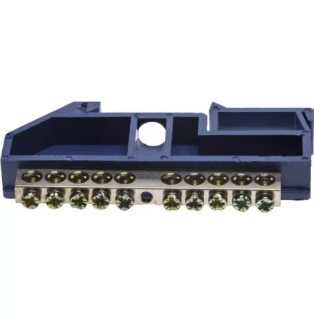 Шина СВЕТОЗАР нулевая на DIN-изоляторе, макс. ток 100А, 5,2мм, 10 полюсов 49807-10 купить в Нижневартовске