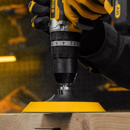 Тарелка опорная для дрели и УШМ с липучкой Denzel, 150 мм, мягкая, с адаптером c М14 на d8, 76249 купить в Нижневартовске