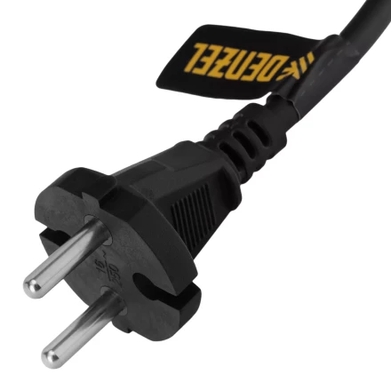 Шнур сетевой Denzel Energy Series, ПВС, 1,5 м, 2 x 1,5 мм, с неразборной вилкой, черный, 3 м, 37669 купить в Нижневартовске
