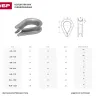 Коуш ЗУБР DIN 6899, оцинкованный, 5мм, 2 шт 4-304496-05 купить в Нижневартовске