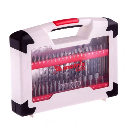 Набор сверл комбинированный по металлу 1-6 мм бетону 4-8 мм дереву 3-8 мм перки биты 44 шт адаптер головки 6 шт 75 предметов Pro Matrix 725675 купить в Нижневартовске