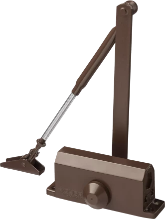 Доводчик дверной ЗУБР "ПРОФЕССИОНАЛ" для дверей массой до 40 кг цвет коричневый 37912-50 купить в Нижневартовске