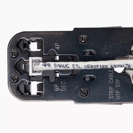 Кримпер многофункциональный КВТ JT-03T с 3 встроенными модулями для обжима RJ-45, RJ-12, RJ-11 (84493) купить в Нижневартовске