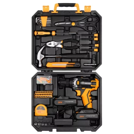 Дрель аккумуляторная DEKO DKCD20FU-Li, 063-4178 + набор 104 аксессуара купить в Нижневартовске