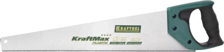 Ножовка "KraftMax" PLASTIC, быстр и точный рез, для подокон, пластик панелей и труб, 3/14 TPI, 500мм, KRAFTOOL 15226-50 купить в Нижневартовске