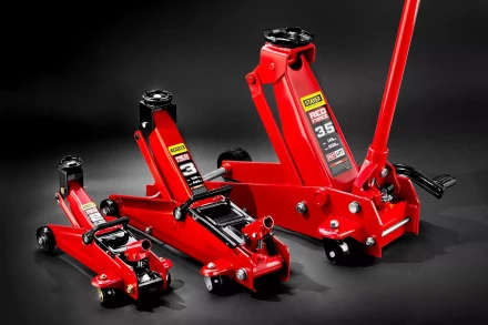 Домкрат гидравлический подкатной "RED FORCE", 2т, 125-320мм, в кейсе, STAYER 43152-2-K 43152-2-K купить в Нижневартовске