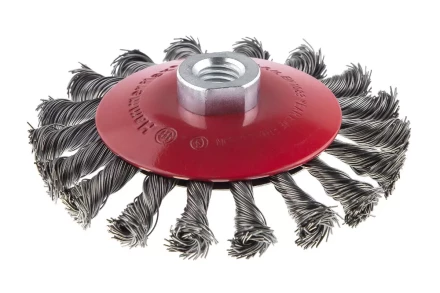 Кордщетка HAMMER тарелка 115мм для УШМ витая сталь (207-112) купить в Нижневартовске
