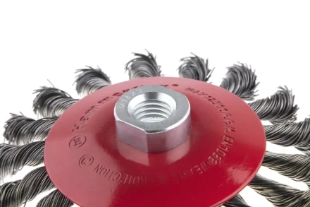 Кордщетка HAMMER тарелка 115мм для УШМ витая сталь (207-112) купить в Нижневартовске