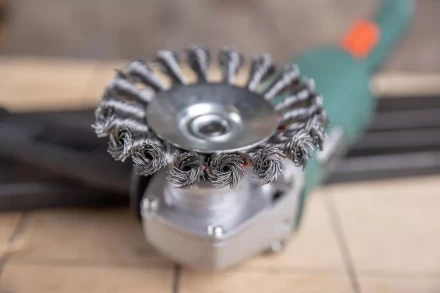 Кордщетка HAMMER тарелка 115мм для УШМ витая сталь (207-112) купить в Нижневартовске