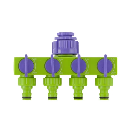 Разветвитель четырёхканальный 1/2" 3/4" регулируемый PALISAD 66425 купить в Нижневартовске