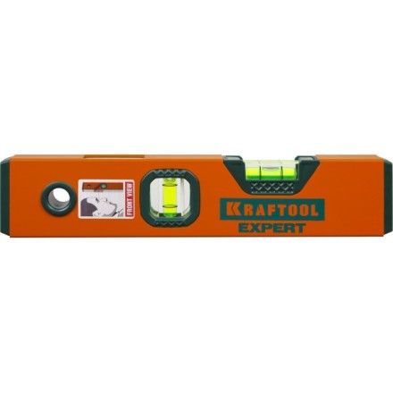 Уровень коробчатый &quot;EXPERT&quot;, KRAFTOOL 34710-025, 2 ампулы, 0,5 мм/м, 250мм 34710-025_z01 купить в Нижневартовске