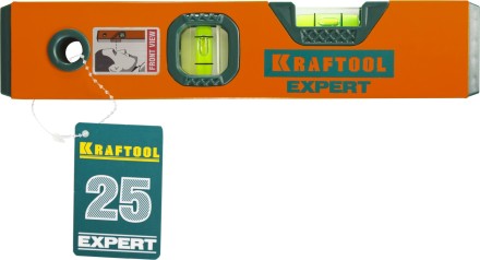 Уровень коробчатый &quot;EXPERT&quot;, KRAFTOOL 34710-025, 2 ампулы, 0,5 мм/м, 250мм 34710-025_z01 купить в Нижневартовске
