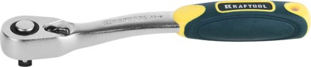 Трещотка для торцовых головок KRAFTOOL &quot;PRO&quot;, Сr-V сталь, 72 зубца, изогнутая, 1/4&quot; 27795-1/4_z02 купить в Нижневартовске