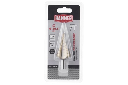 Сверло по металлу HAMMER Ф30х80мм (DR MT 6,0-30,5мм*80/10мм) купить в Нижневартовске