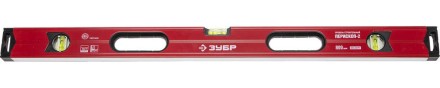 Уровень ЗУБР &quot;ЭКСПЕРТ&quot; &quot;УСП - 2&quot; коробчатый усилен, 2 фрезерован баз поверхности, 3 ампулы, крашенный, с ручками, 80 см 34587-080 купить в Нижневартовске