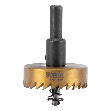 Коронка по металлу HSS, 45 мм, нитридтитановое покрытие Denzel 724115 купить в Нижневартовске