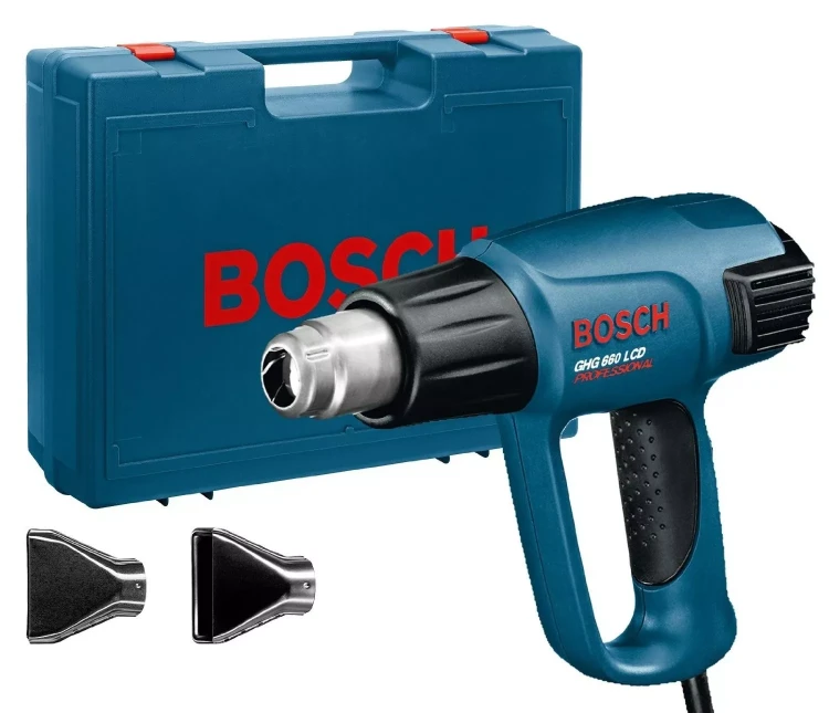 Фен строительный BOSCH GHG 660 LCD 2 насадки купить в Нижневартовске