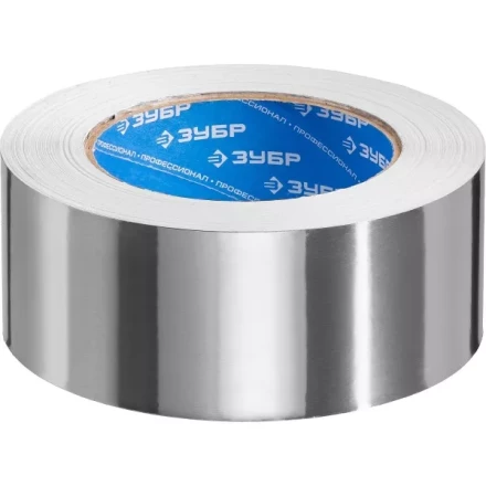 Лента алюминиевая ЗУБР "ПРОФЕССИОНАЛ", до 120 °С, 60мкм, 50мм х 50м 12262-50-50 купить в Нижневартовске