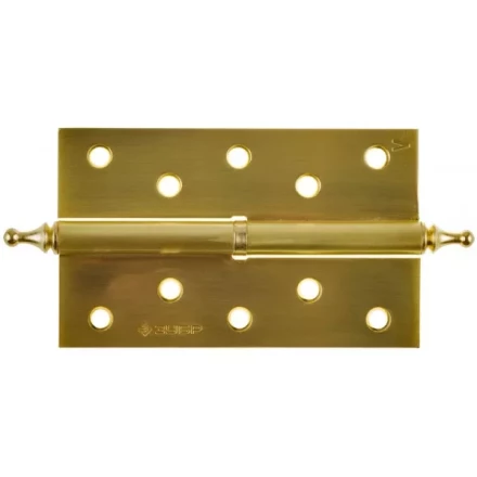 Петля дверная разъемная ЗУБР "ЭКСПЕРТ", 1 подшипник, цвет мат. латунь (SB), левая, с крепежом, 125х75х2,5мм,2шт 37605-125-3L купить в Нижневартовске