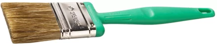 Кисть плоская ЗУБР ЭКСПЕРТ 2в1 БСГ-70 быстросъем голова с переменн углом, тип ЛАЗУРЬ смешанн щетина, пласт ручка, 50мм 4-01070-050 купить в Нижневартовске