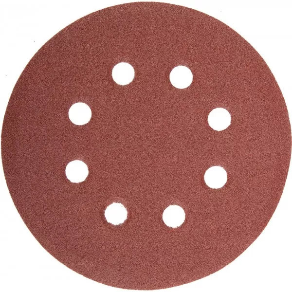 Круг шлифовальный универсальный STAYER "MASTER" из абразивной бумаги на велкро основе, 8 отверстий, Р120, 115мм, 5шт 35450-115-120 купить в Нижневартовске