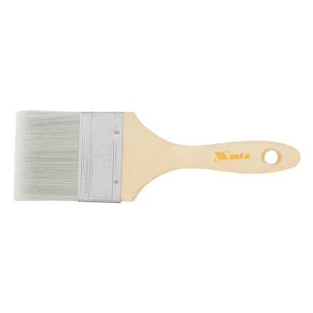 Кисть плоская для лаков &quot;Евро&quot; 3&quot;, искусственная щетина, деревянная ручка Matrix 83089 купить в Нижневартовске