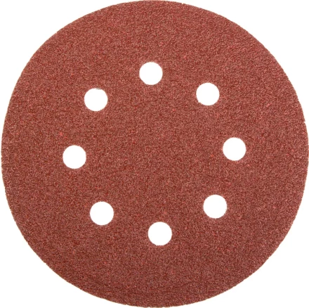 Круг шлифовальный универсальный STAYER "MASTER" из абразивной бумаги на велкро основе, 8 отверстий, Р60, 125мм, 5шт 35452-125-060 купить в Нижневартовске