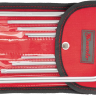 Набор ключей шестигранных имбусовых TORX-TORX Tamper, 9 шт:T10-T50, CrV,  удлиненные, сатин., чехол  MATRIX 12313 купить в Нижневартовске